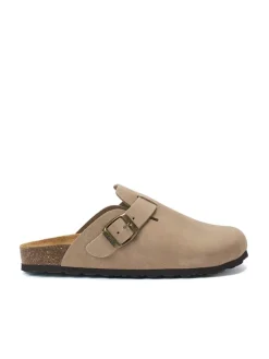 Leren clogs 