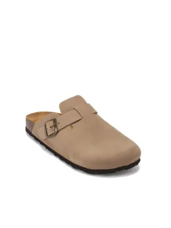 Leren clogs 