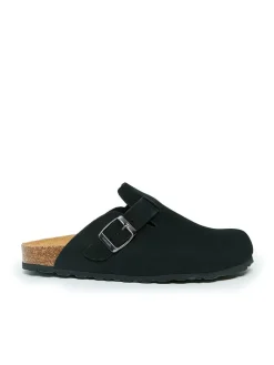 Leren clogs 