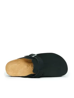 Leren clogs 