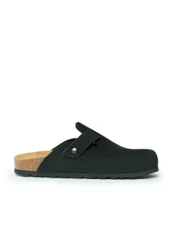 Leren clogs 