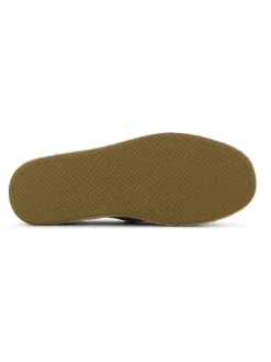 Leren espadrilles grijs