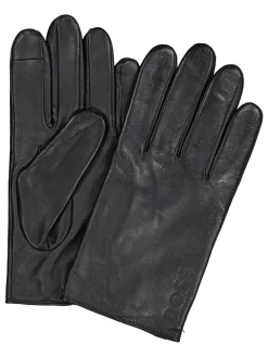 Leren handschoenen zwart