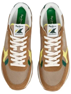 Leren hardloopschoenen lichtbruin