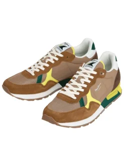Leren hardloopschoenen lichtbruin