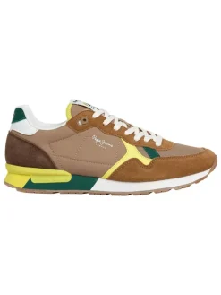Leren hardloopschoenen lichtbruin