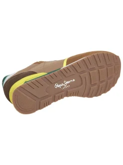 Leren hardloopschoenen lichtbruin