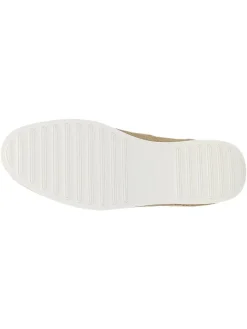 Leren instappers beige