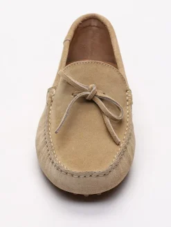 Leren mocassins "Andy" beige