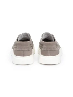 Leren mocassins beige
