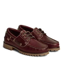 Leren mocassins bordeaux