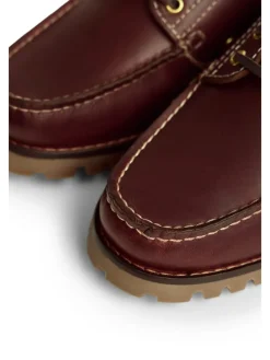Leren mocassins bordeaux
