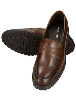 Leren mocassins bruin