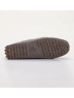 Leren mocassins "Cole" grijs