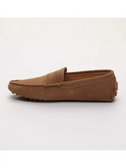 Leren mocassins 