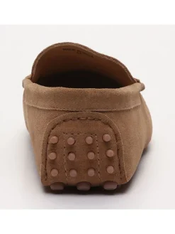 Leren mocassins 