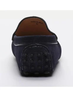 Leren mocassins "Colin" donkerblauw