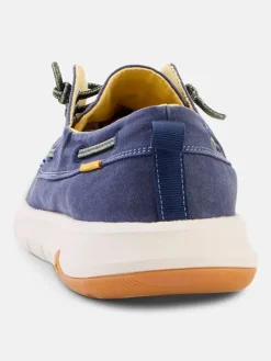 Leren mocassins "Harvest" donkerblauw