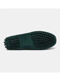 Leren mocassins "January" groen