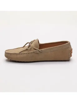 Leren mocassins "Johnny" beige