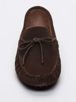 Leren mocassins 