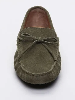 Leren mocassins 