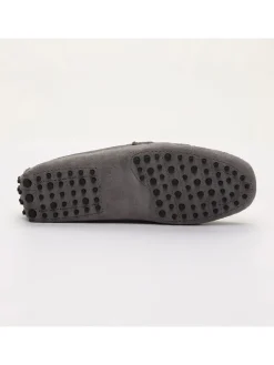Leren mocassins "Lenny" grijs