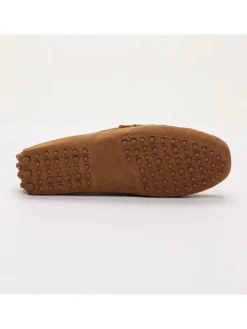 Leren mocassins "Lenny" lichtbruin