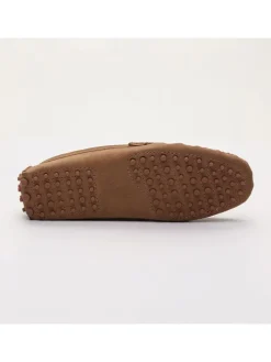 Leren mocassins "Lenny" lichtbruin