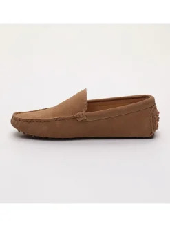 Leren mocassins 