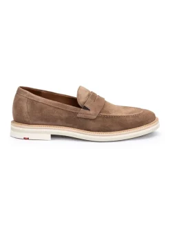 Leren mocassins lichtbruin