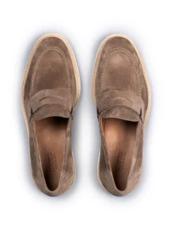 Leren mocassins lichtbruin