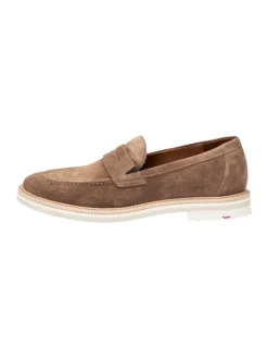 Leren mocassins lichtbruin
