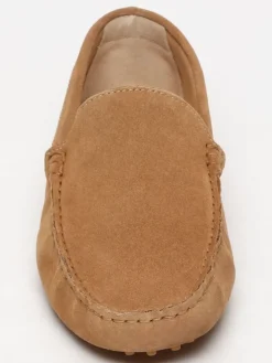 Leren mocassins lichtbruin