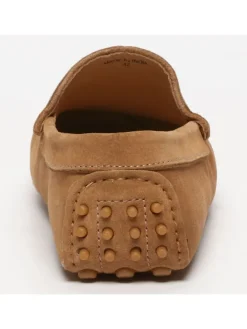 Leren mocassins lichtbruin