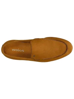 Leren mocassins lichtbruin