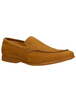 Leren mocassins lichtbruin