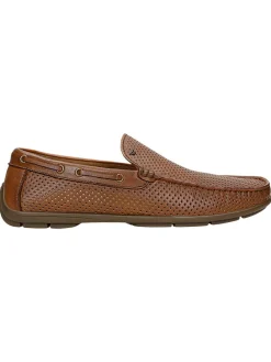 Leren mocassins lichtbruin