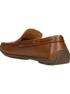 Leren mocassins lichtbruin