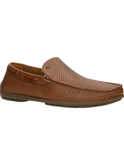 Leren mocassins lichtbruin
