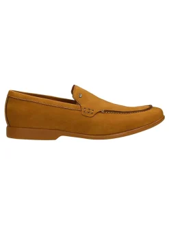Leren mocassins lichtbruin