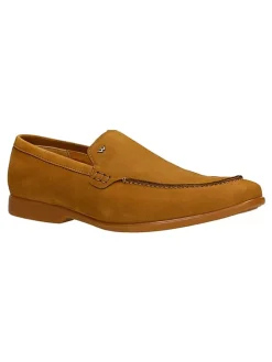 Leren mocassins lichtbruin