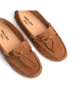 Leren mocassins "Newton" lichtbruin
