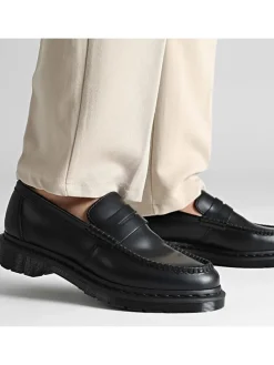 Leren mocassins "Penton" zwart