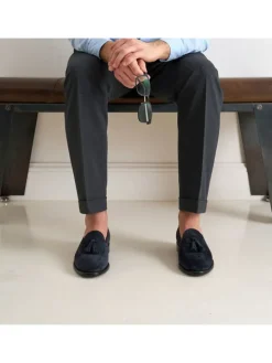 Leren mocassins 