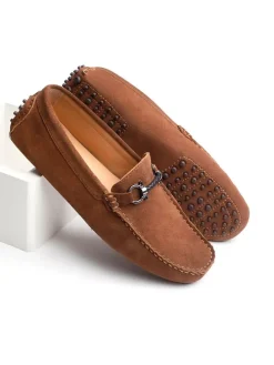 Leren mocassins "Trenton" lichtbruin