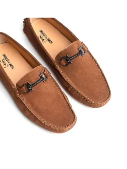 Leren mocassins 