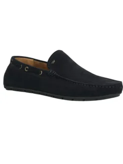 Leren mocassins zwart
