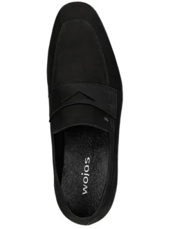 Leren mocassins zwart