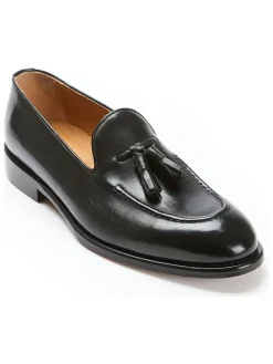 Leren mocassins zwart